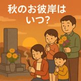 【2025年】秋のお彼岸はいつ？和歌山市でのお参り・お供え花は花安へ
