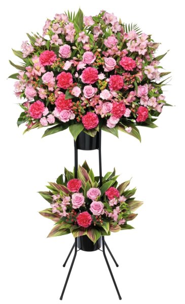 画像2: 御祝いスタンド花2段(全国) (2)