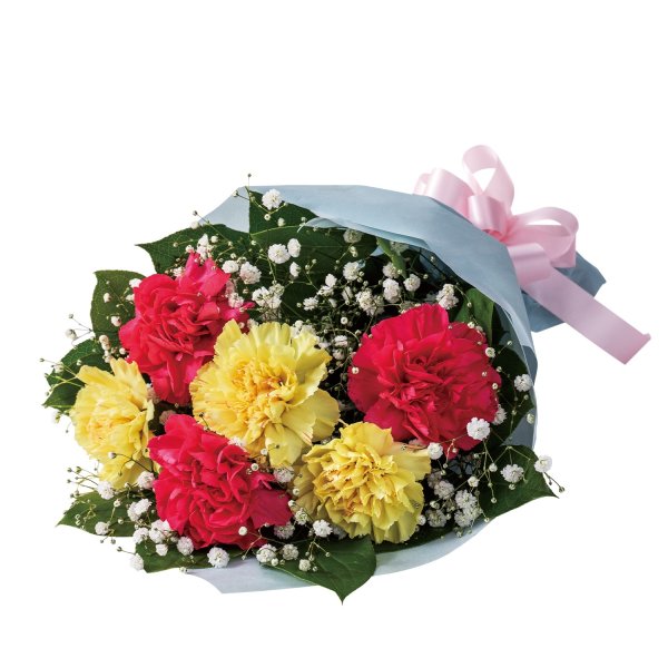 画像1: カーネーションの花束（イエロー） (1)