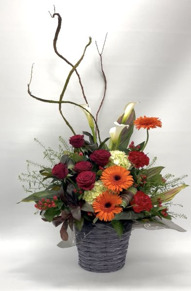 画像1: 2025年11月開店御祝用ロングタイプアレンジメント (1)