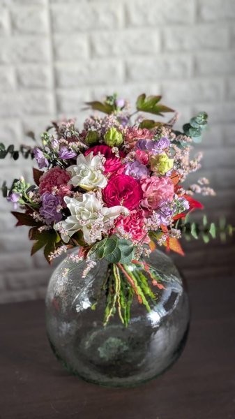 画像1: 2025年12月ご自宅用コンパクト花束 (1)