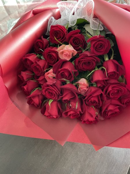 画像2: 2025年12月赤バラ花束 (2)