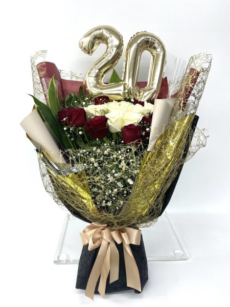 画像1: 2026年1月成人式スタンダード花束 (1)