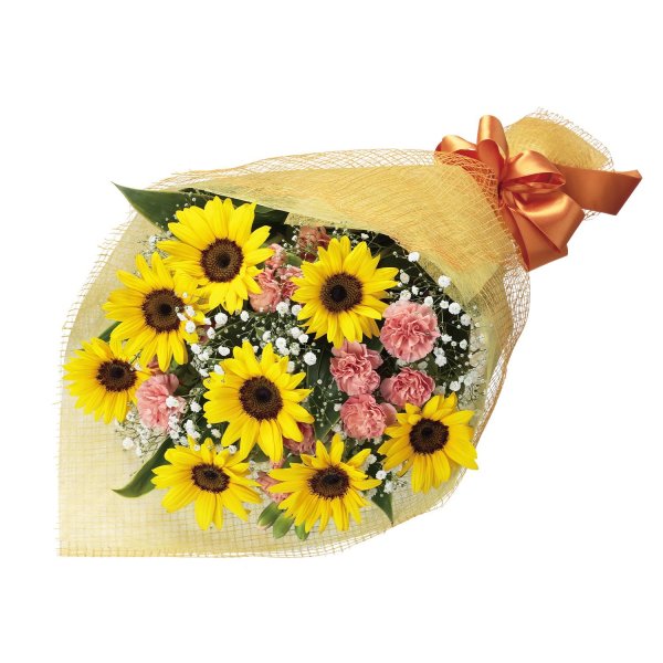 画像1: ＜2026年7月おすすめ商品＞ひまわりの花束(全国) (1)