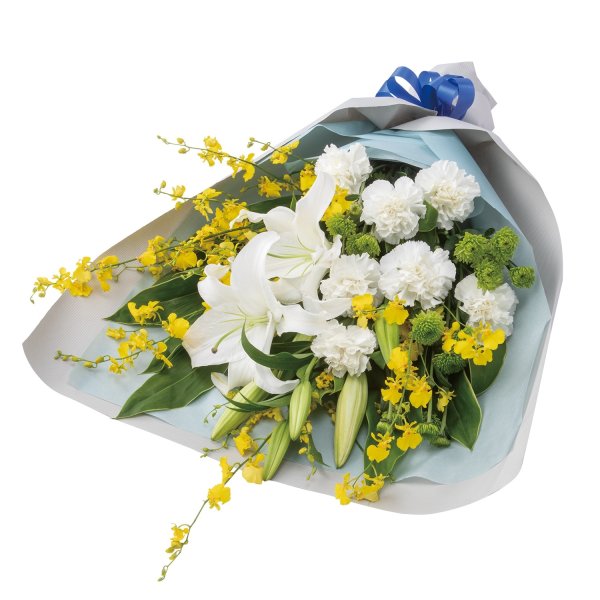 画像1: ＜2026年10月・11月・12月お供え商品＞お供えの花束（墓前用・一対）(全国) (1)