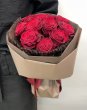 画像1: 10月赤バラ12本(ダーズンローズ)の花束　コンパクトタイプ (1)